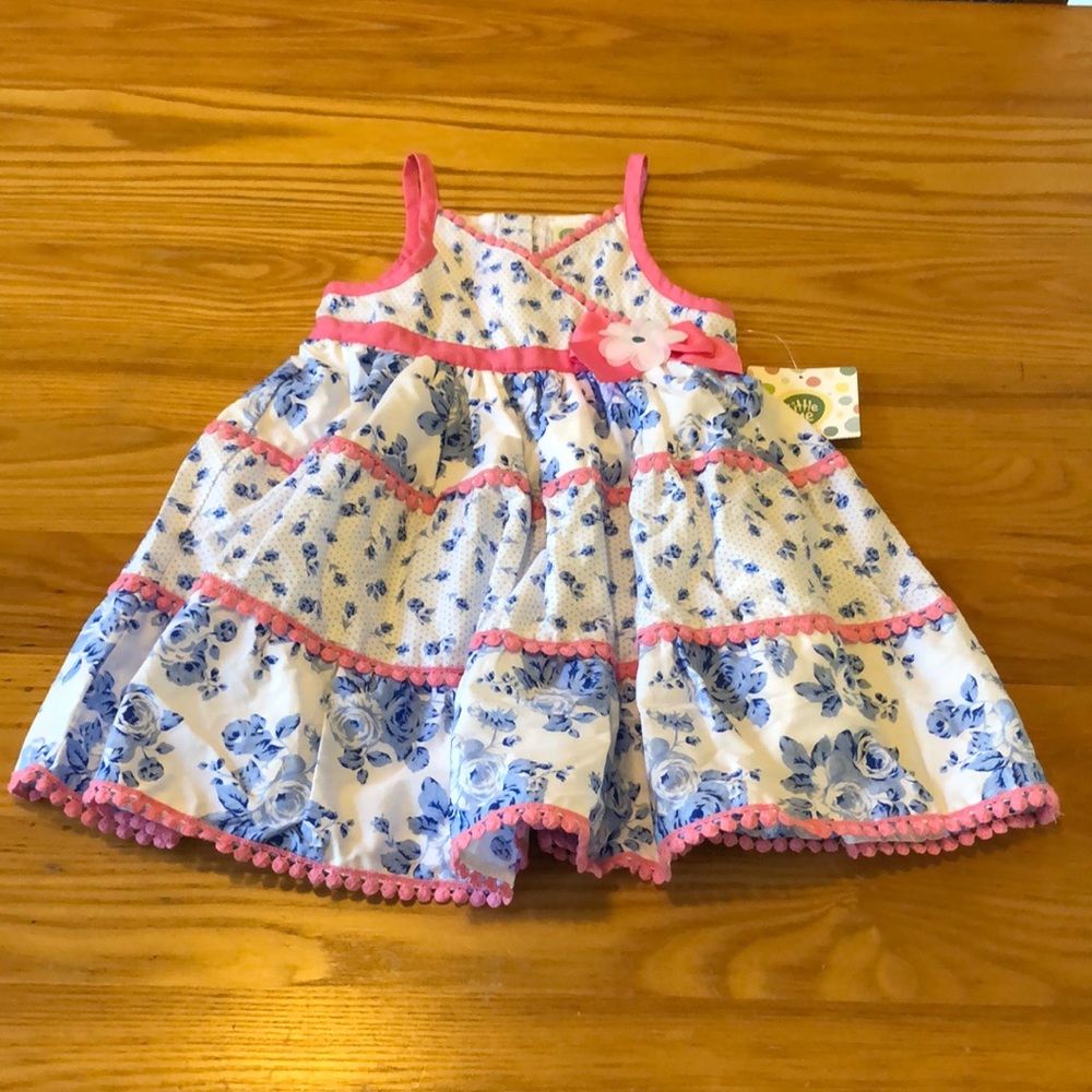 Girls 18 months pink and blue summer dress